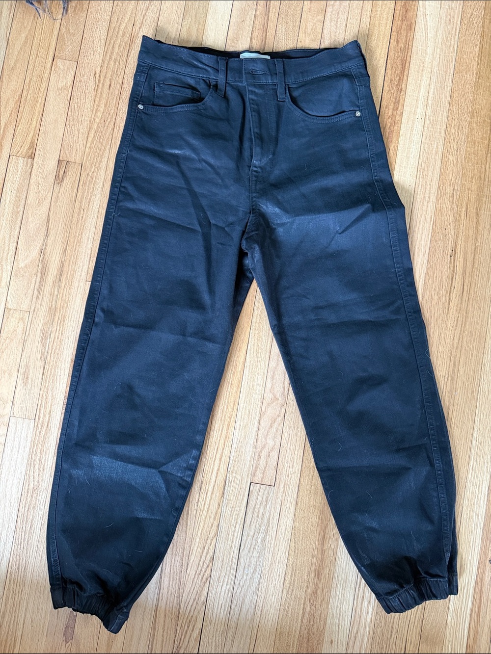 Frame Denim Black Denim Jogger